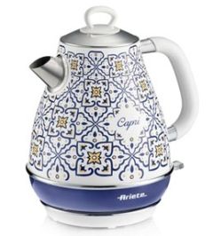 Ariete Capri AR8962 image of jug kettle in blue & white