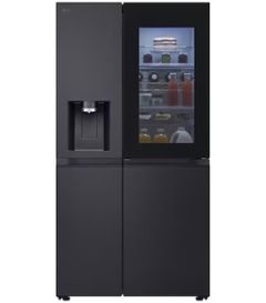 LG GSXE91EVAD American Fridge Freezer In Black Steel