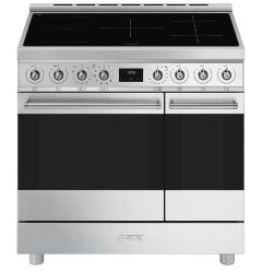 Smeg C92IPX2 image of range cooker in stainless steel