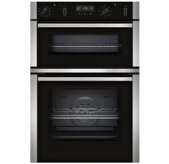 Neff U2ACM7HH0B N50 Pyrolytic Built In Double Oven, Stainless Steel 