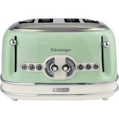 Ariete AR5604 Vintage Retro Style 4 Slice Toaster - Green