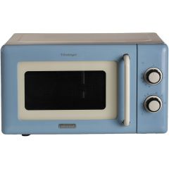 Ariete AR3962 image of retro-style microwave in blue