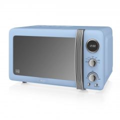 Swan SM22030BLN Blue Retro Style Microwave