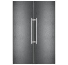 Liebherr Peak XRFBS5295 No Frost Side By Side BioFresh Fridge Freezer With Water Dispenser & Ice Maker - Black Steel