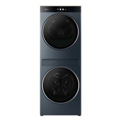 Haier CLC108-GNU1-UK stacked washer dryer in graphite