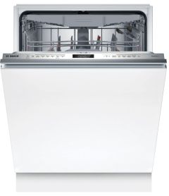 Bosch SMD6ZCX61G image showing dishwasher with door ajar