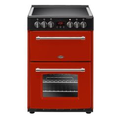 Belling Farmhouse 60E 60cm Double Oven Electric Cooker - Red