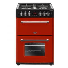 Belling Farmhouse 60G Double Oven Gas Cooker - Red