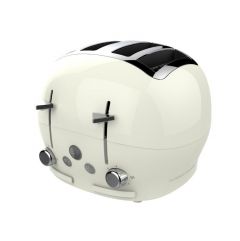 Funky Appliance FT01CREAM 4 Slice Toaster, Cream