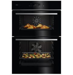 AEG GE7CP61FB built in double oven in black
