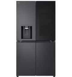 LG GMK960EV2E 4-Door American Fridge Freezer In Black