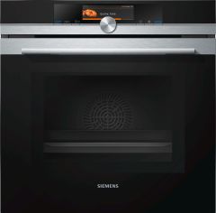 Siemens HM678G4S1 iQ700 Built In Single Oven With Microwave, Stainless Steel 