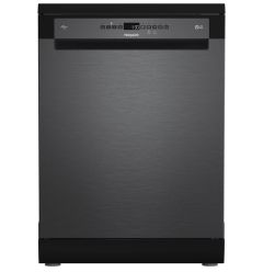 Hotpoint H8FHP51BSUK Full Size Dishwasher - Black Steel - B Rated