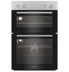 Indesit DII10NS double oven in silver