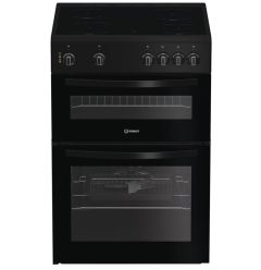 Indesit ITE6VMB 60cm electric cooker in black