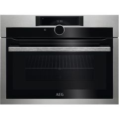 AEG KME968000M Built In Compact Oven With Microwave - Stainless Steel