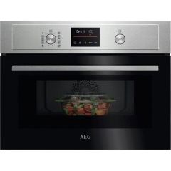AEG KOX36506EM combi microwave in stainless steel