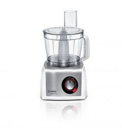 Bosch MC812S734G Compact Food Processor - White & Stainless Steel