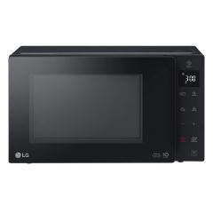 LG MH6336GIB image of black microwave with grill