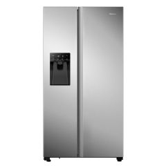 Hisense RS694N4TIE American Fridge Freezer With Ice & Water - Stainless Steel