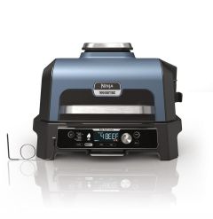Ninja Woodfire Pro Connect XL OG901UK Electric BBQ Grill & Smoker - Black/Blue