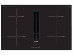 Bosch PIE811B15E 80cm Induction Hob With Built In Downdraft Cooker Hood