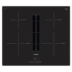 Bosch PIE611B15E 59cm Induction Hob With Built In Downdraft Cooker Hood