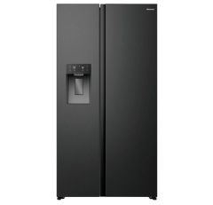 Hisense RS5P528STBE side by side fridge freezer in black