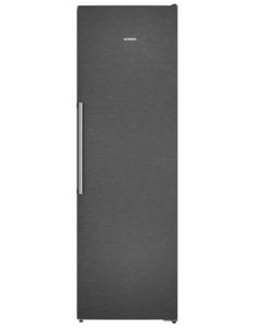 Siemens GS36NAXCG image of tall freezer in black steel