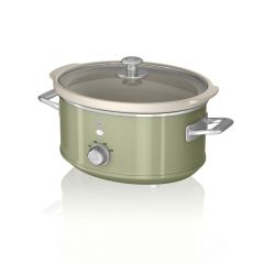 Swan SF17021GN Green Retro 3.5 Litre Slow Cooker