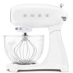 Smeg SMF13WHUK White Stand Mixer With Glass Bowl