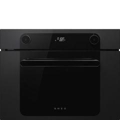 Smeg SO4201M1B1 image of built in combi microwave in black