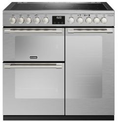 Stoves Sterling Deluxe ST DX STER D900EI RTY SS 90cm Induction Range Cooker - Stainless Steel