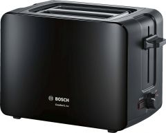 Bosch TAT6A113GB Black 2 Slot Toaster