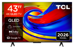 TCL 43P7L-UK 43" 4K HDR QLED Direct LED Google TV - Black
