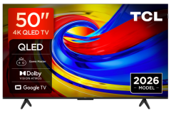 TCL 50P7L-UK 50" 4K HDR QLED Direct LED Google TV - Black