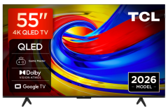 TCL 55P7L-UK 55" 4K HDR QLED Direct LED Google TV - Black