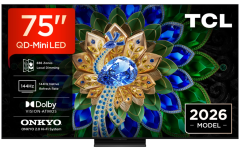 TCL 75A400U-UK 75" Premium QD-MINI LED Google TV - Black
