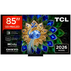 TCL 85A400U-UK 85" Premium QD-MINI LED Google TV - Black