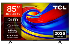 TCL 85P7L-UK 85" 4K HDR QLED Direct LED Google TV - Black