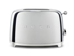 Smeg TSF01SS 50'S Retro Toaster, Chrome