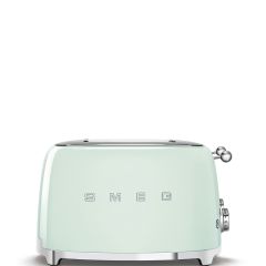 Smeg TSF03PGUK Retro Style 4 Slice Toaster, Pastel Green