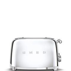 Smeg TSF03SSUK Retro Style 4 Slice Toaster - Chrome