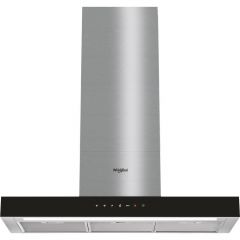 Whirlpool WHBS92FLTK W Collection 90cm Chimney Cooker Hood, Black