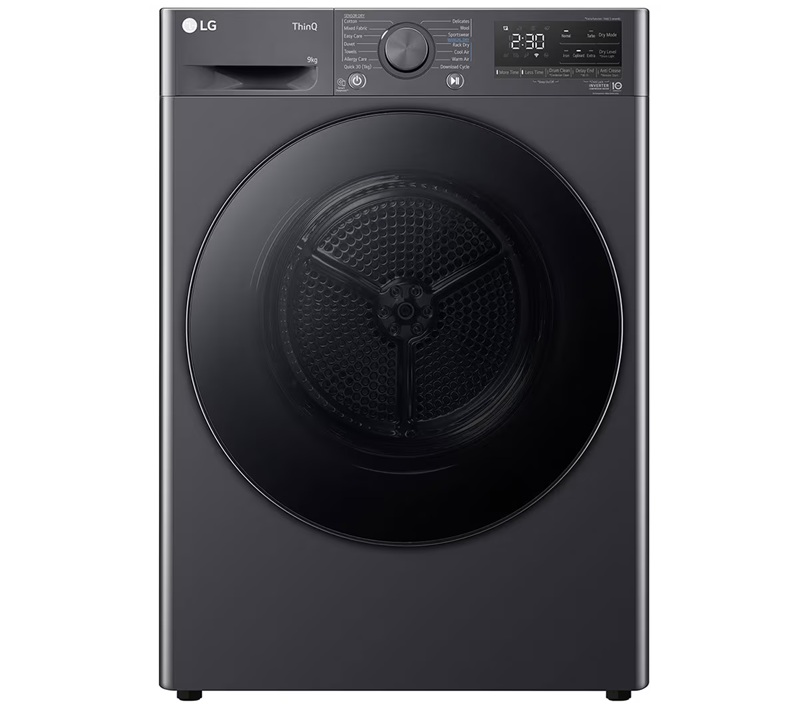 LG FDV709GN 9kg Dual Inverter Heat Pump Tumble Dryer - A++ Rated - Slate Grey