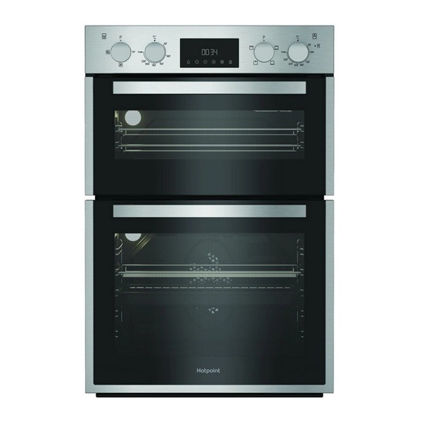 Hotpoint DIH10DIX Built In Electric Double Oven - Stainless Steel