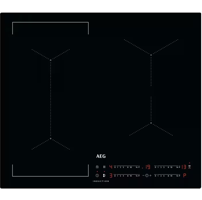AEG 6000 Series IKX64441CB 60cm 4 Zone Induction Hob - Black