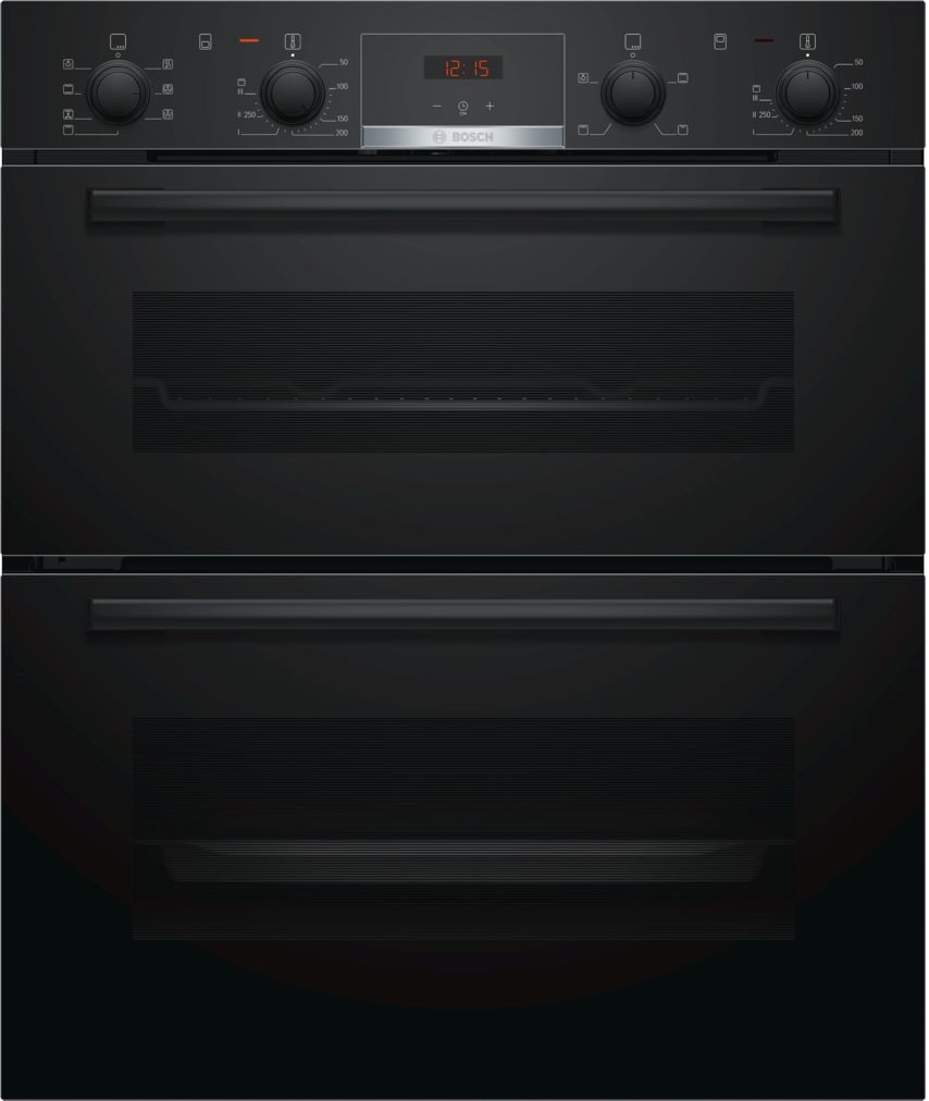 Bosch Series 4 NBS533BB0B Built Under Electric Double Oven - Black