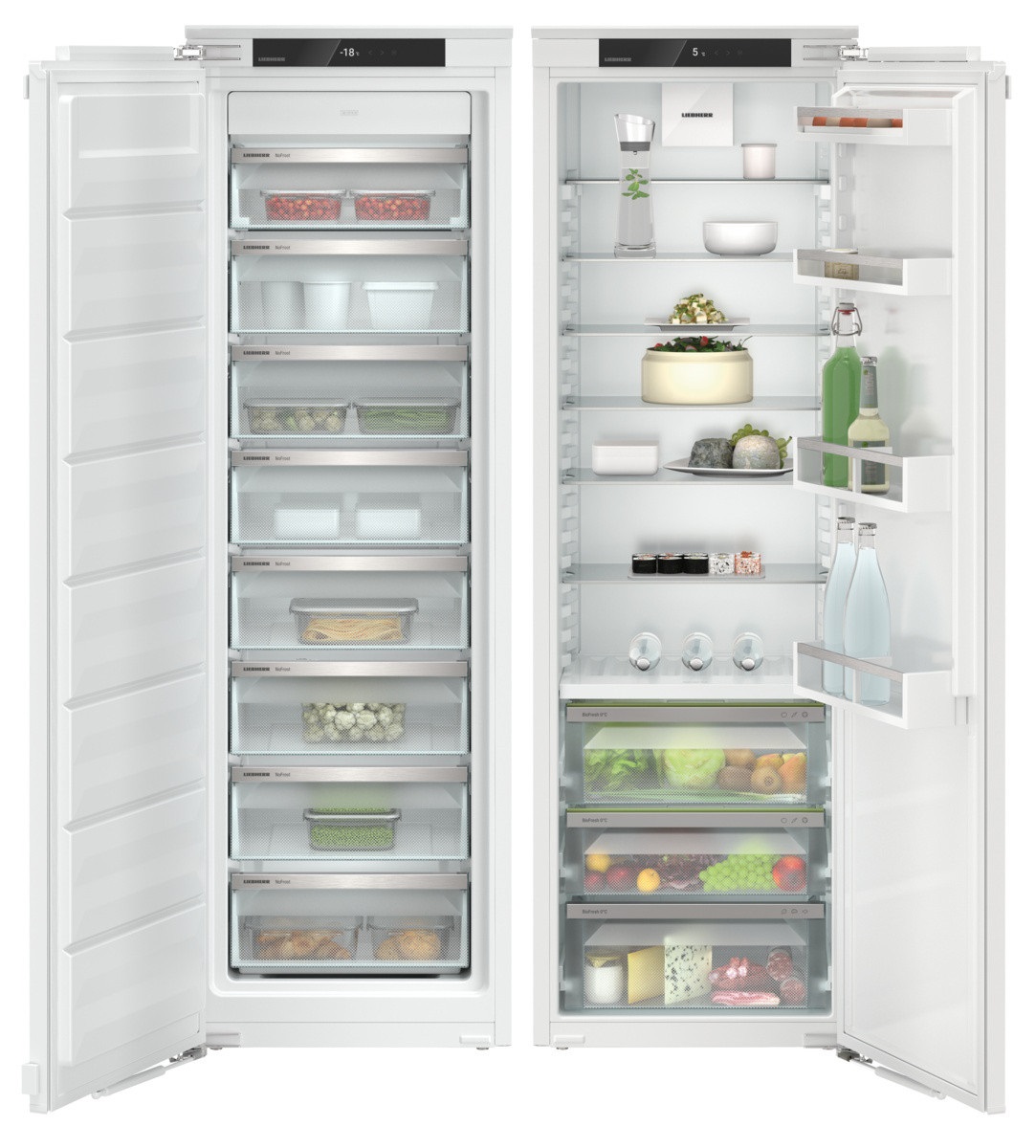 Liebherr Plus IXRFS5125 Integrated Biofresh Side By Side Fridge Freezer, Sliding Door
