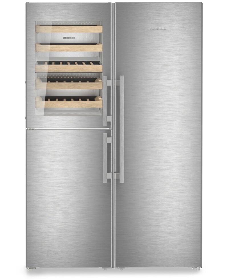 Liebherr Peak XRCST5295  Side By Side Fridge Freezer With Wine Compartment - SmartSteel